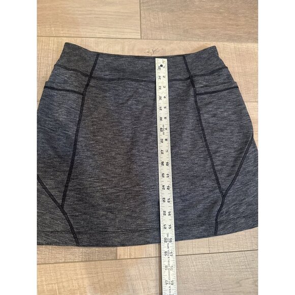 Athleta Gray Athletic Skort With Built-In Shorts Size M - Picture 2 of 7